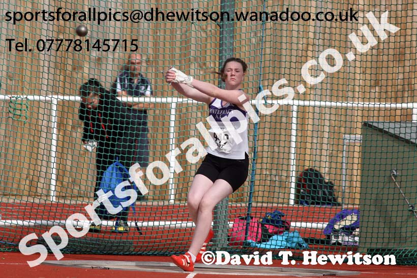 Womens under-17s hammer, Northern Under-13s, U-15s and 17s Championships. Photo: David T. Hewitson/Sports for All Pics